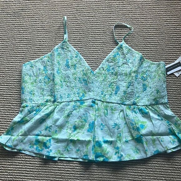 NWT B.P floral tank top green 1X - Picture 3 of 7